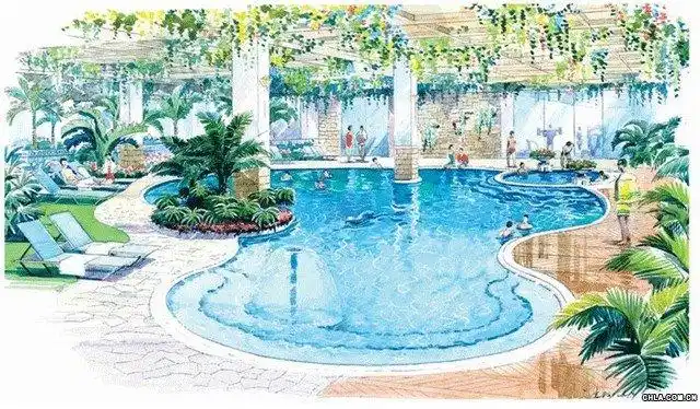 [图片]以水景,景桥为主体的一组手绘图