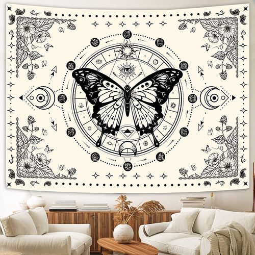 美式复古装饰墙布网红直播背景布高级床头卧室宿舍墙布挂布背景图