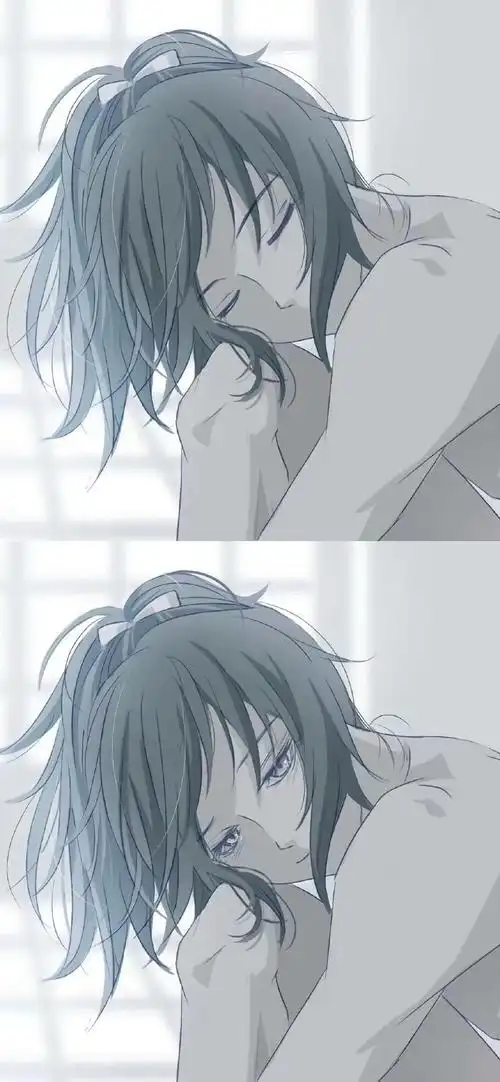 二次元男主拼接插画手机壁纸