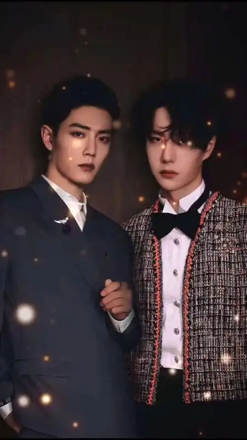 星光大赏肖战王一博 #博君一肖同框 #王一博肖战 过年啦过年啦过睦膊