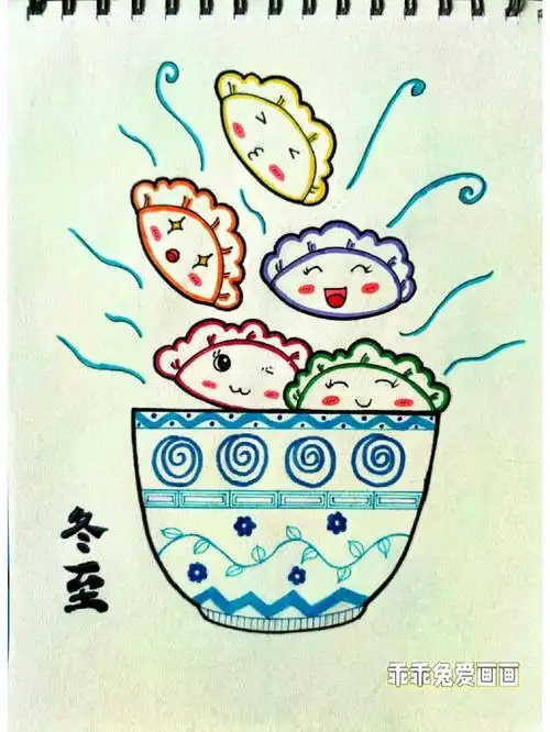 冬至热气腾腾的饺子