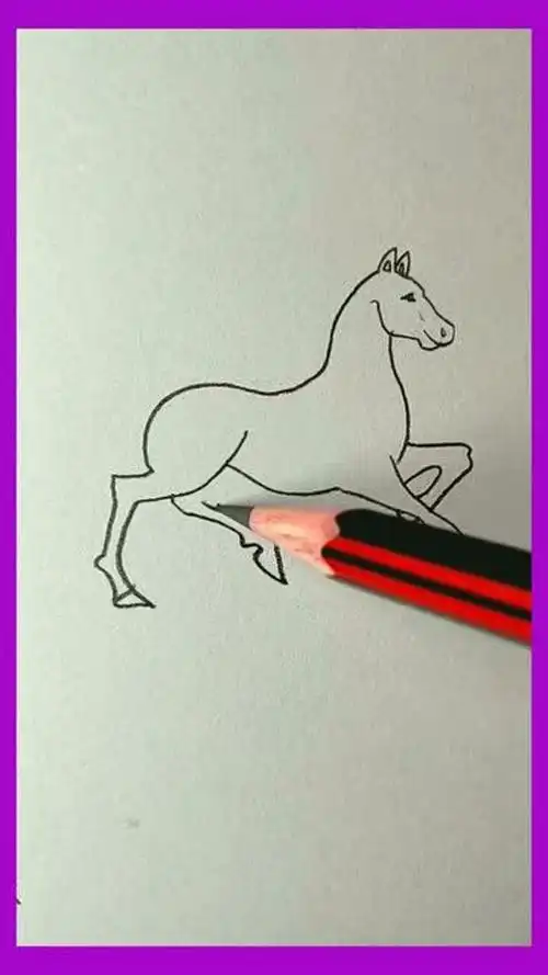 简笔画教你画帅气的骏马