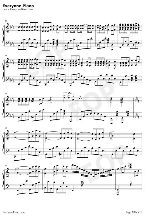 北京东路的日子钢琴谱-汪源3