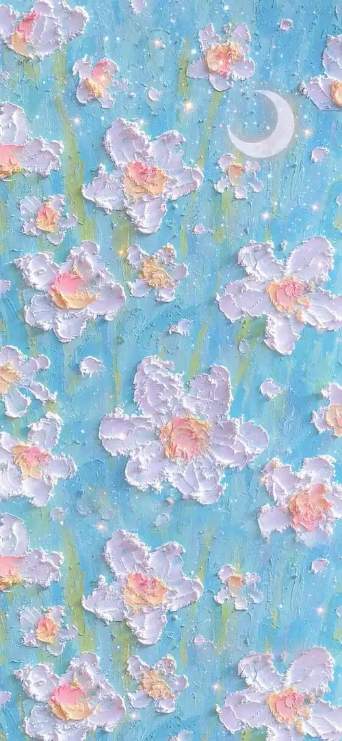 浪漫糖果色油画插画壁纸,少女心爆棚啊. cr:王点点