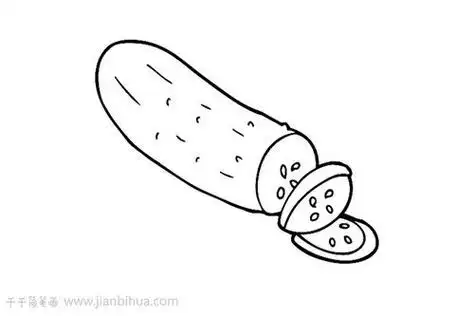 黄瓜的简笔画黄瓜的简笔画图片大全
