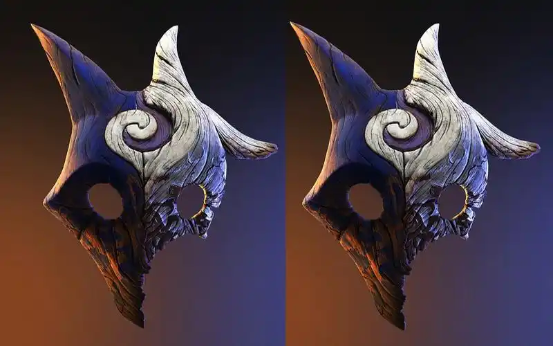 英雄联盟千珏面具高模雕刻zbrush制作全过程 3d游戏建模零基础教学