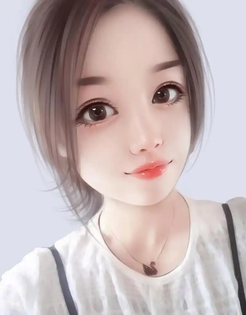 更新这组美女手绘写实风格头像,特别唯美精致,大眼睛双眼皮美女,白皙