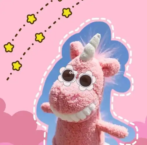 粉色独角兽头像