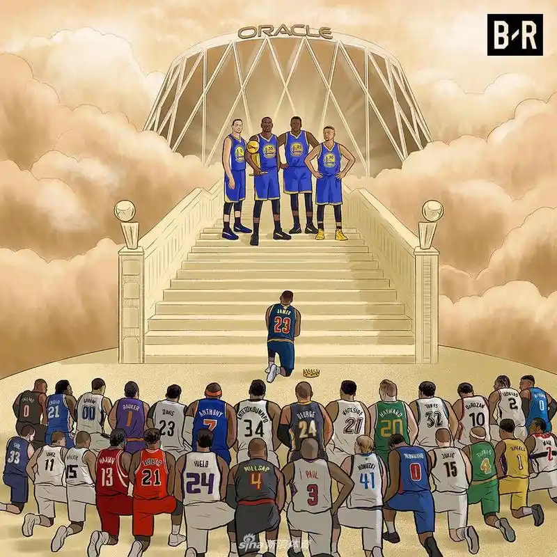 勇士夺冠海报:4巨头让29队全跪