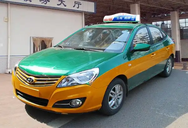 现代悦动出租车图片