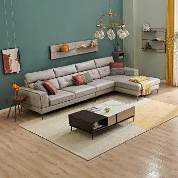 全友家居 现代简约客厅布艺沙发家具 小清新免洗科技布面料布艺沙发