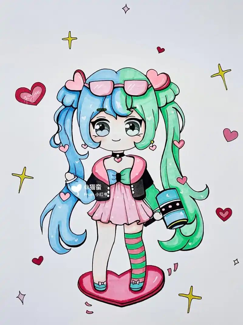 迷你世界 小艾 原创q版动漫人物 【原创】迷你世界的小艾呀我心里的