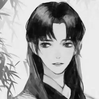 侠客头像男生古风黑白图片