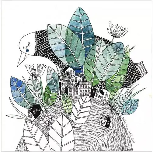 轻松的线条,有趣的灵感,精致的绘画.