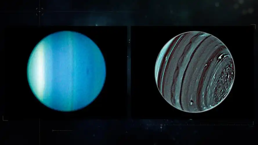 天王星还有着独特的表面颜色,这是因为它的大气中有着比其他行星都要