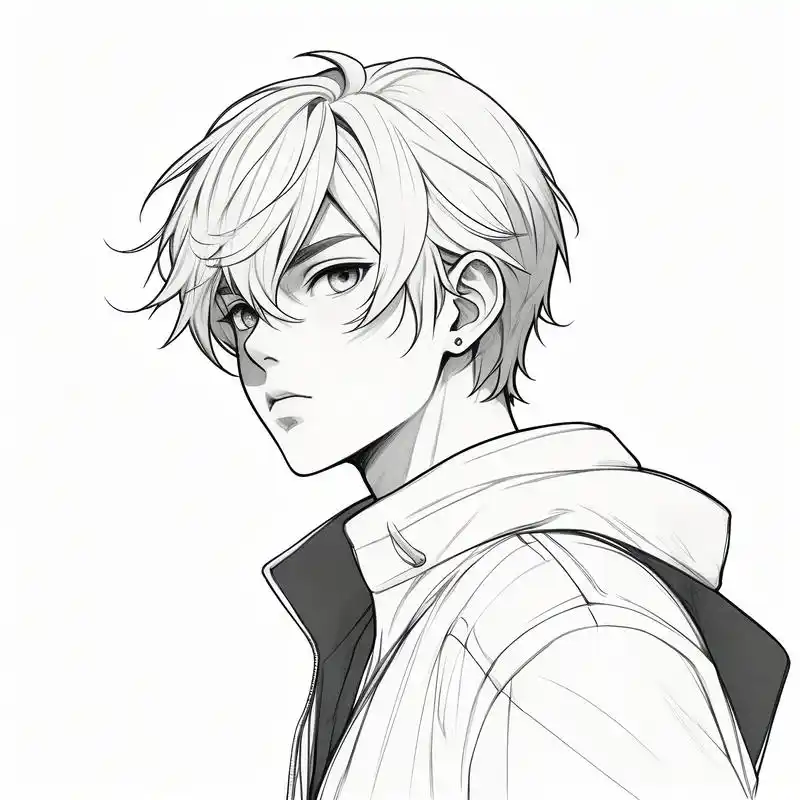 黑白素描动漫头像,帅到没朋友90 这些黑白素描动漫头像真的太酷了!