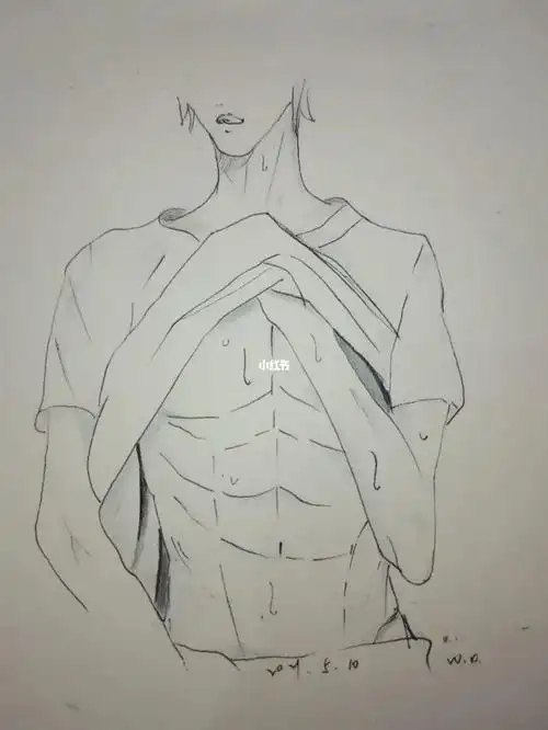 画画  #腹肌  来路无可眷恋,值得期待的只有远方