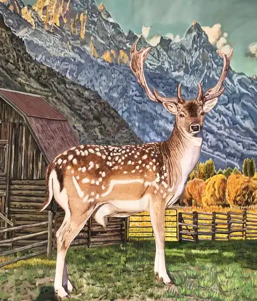 小鹿|纯艺术|绘画|喜越庭油画 - 原创作品 - 站酷 (zcool)