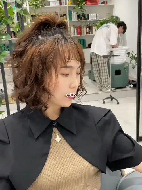 短发这样扎也太好看了吧法式蛋蛋卷