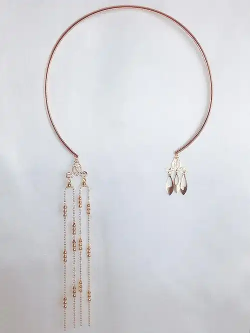 西洲曲飞鸿璎珞圈项圈古风配饰珍珠项链古典民族风首饰