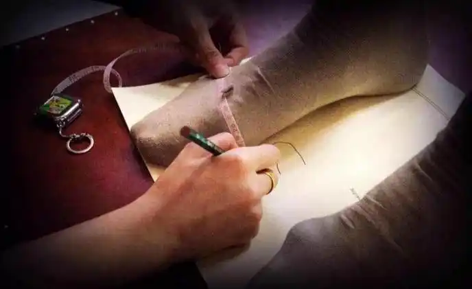 量取脚型的数据 脚长 脚宽 跖趾围度 跗背围度    步