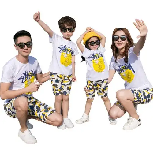 亲子装连衣裙时尚又好看,很适合全家人穿哦.到手价48元起.