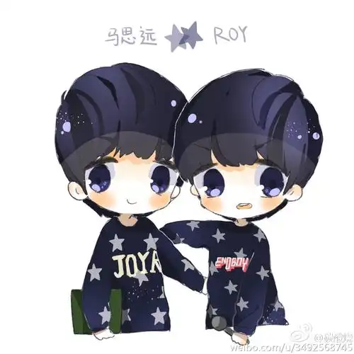 tfboys roy 王源 手绘 cr.微博@麦甜田圈