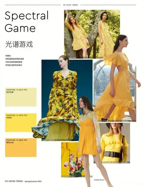 流行趋势2023春夏连衣裙色彩主题趋势四