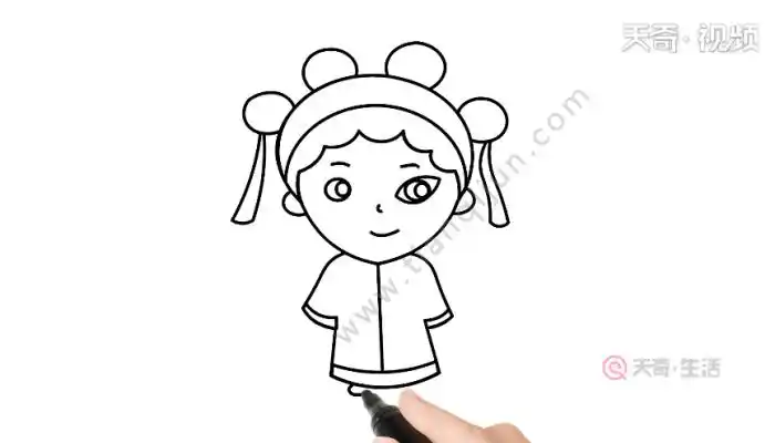 q萌版花旦——简笔画中的戏曲人物