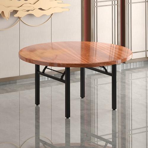 加厚实木大圆桌带转盘圆形餐桌家用10人15人酒店饭店餐厅圆桌面板