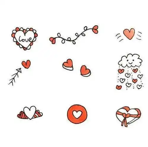 爱心简笔画 爱心简笔画漂亮可爱