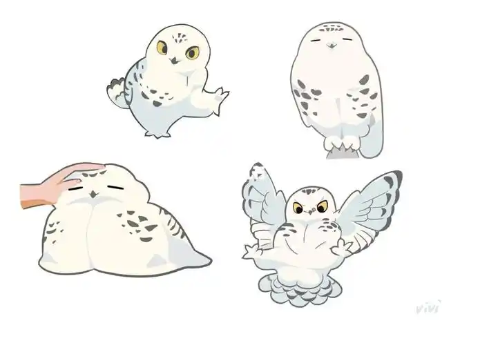 上课摸一群海德薇#板绘练习  #画画打卡  #板绘  #ps板绘  #哈利波特