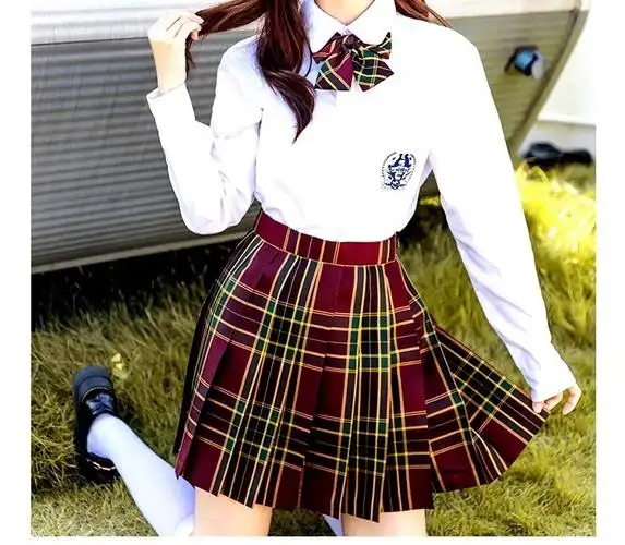 山楂树jk制服新款悦诗雅迪jk格裙百褶裙女学生日系校服短裙格子裙半身