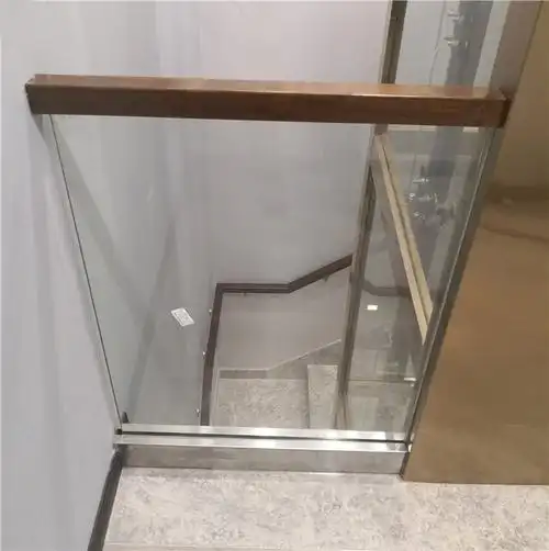 骄鹿 阳台无框玻璃扶手轨道地槽护栏景观栏杆极简约扶手玻璃预埋u型槽