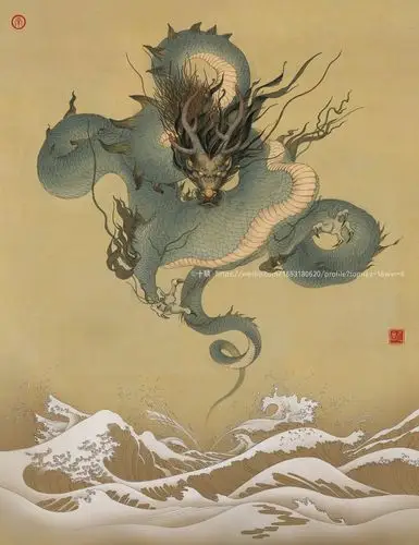 和风化雨的主宰,《山海兽》之【应龙】