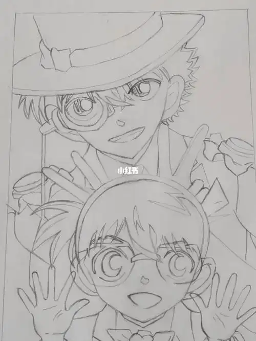 临摹柯南怪盗基德