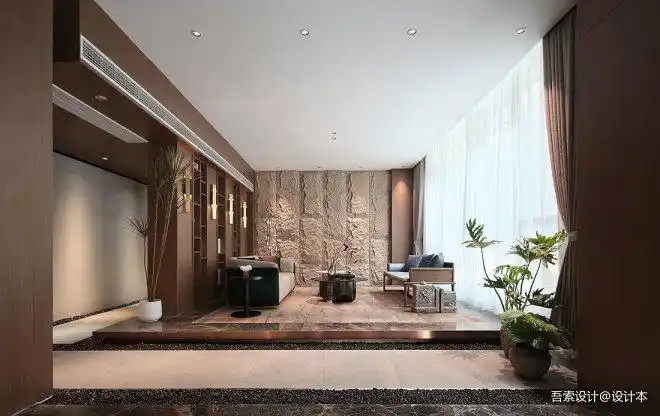 200万元休闲空间700平米装修案例_效果图 - 吾索作品|十二涧spa会所