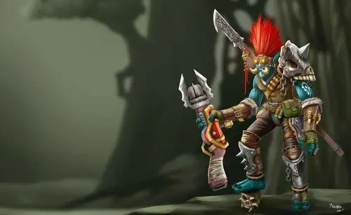 魔兽世界巨魔猎人ui设计附猎枪psd下载