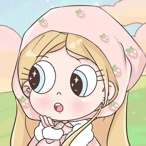 草莓女孩头像可爱,精美头像-可爱美图