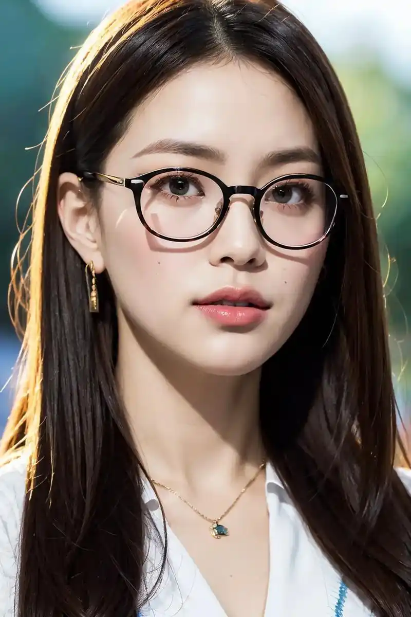 女生戴眼镜有多好看,气质十足#眼镜 #美女 - 抖音