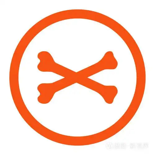 骨头圆形的矢量图标