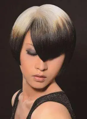 女生沙宣波波头图片 示范个性波波头如何打理