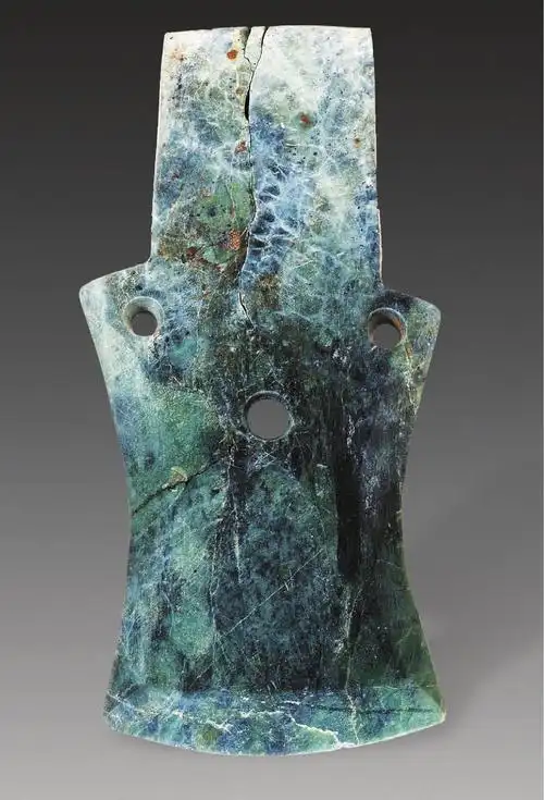 金沙遗址出土玉钺-三星堆与金沙:古蜀文明史上的高峰-图片