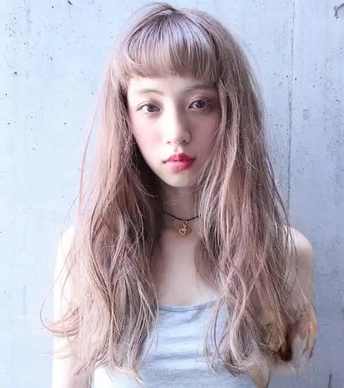 薄藤色头发效果图2021流行染发颜色图片大全