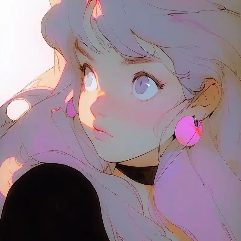 这发色真是绝绝子,快查收你的紫发头像#19