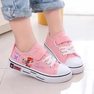 小女孩帆布鞋儿童春秋