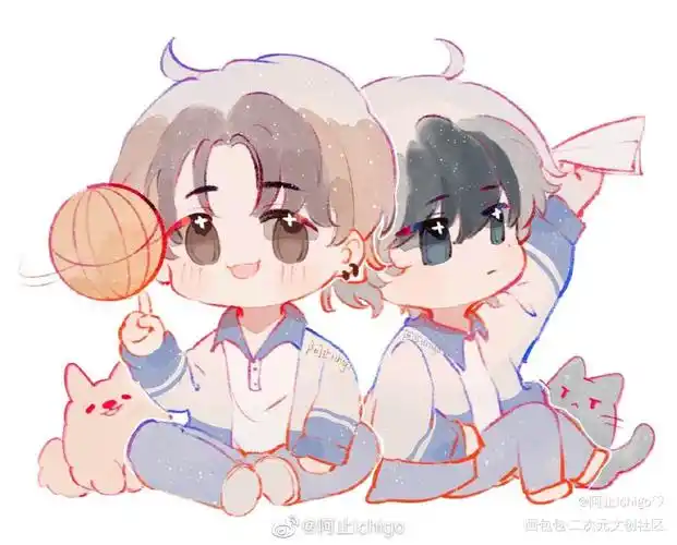 7615_朝俞平涂q版我要上首推同人伪装学渣绘画作品