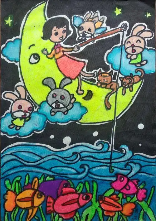 2019年"放飞梦想"湖北省少儿画展作品(邾城二小原创)