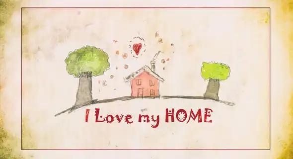 我爱我的家简单的图纸, 报价背景, 垃圾甜车设计