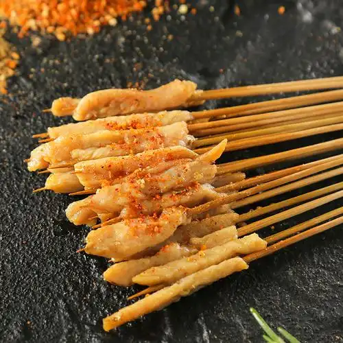 小串鸡肉网红街霸夺命手把串中街肉串油炸半成品鸡肉丸